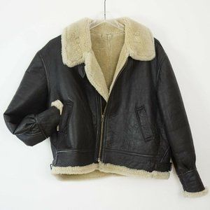 Air Force Sheepskin B-3 Bomber Jacket Genuine Shearling EXCELLENT size 3X Tall